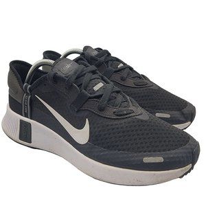Nike Reposto Mens 10 Black White Smoke Grey Running Walking Training Shoes